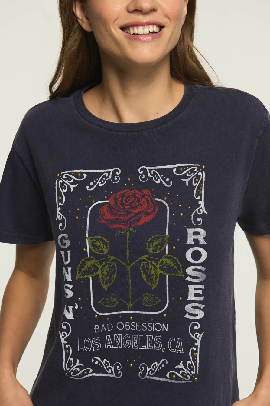 GUNS N ROSES EMBELLISHED BOYFRIEND TEE, image 2
