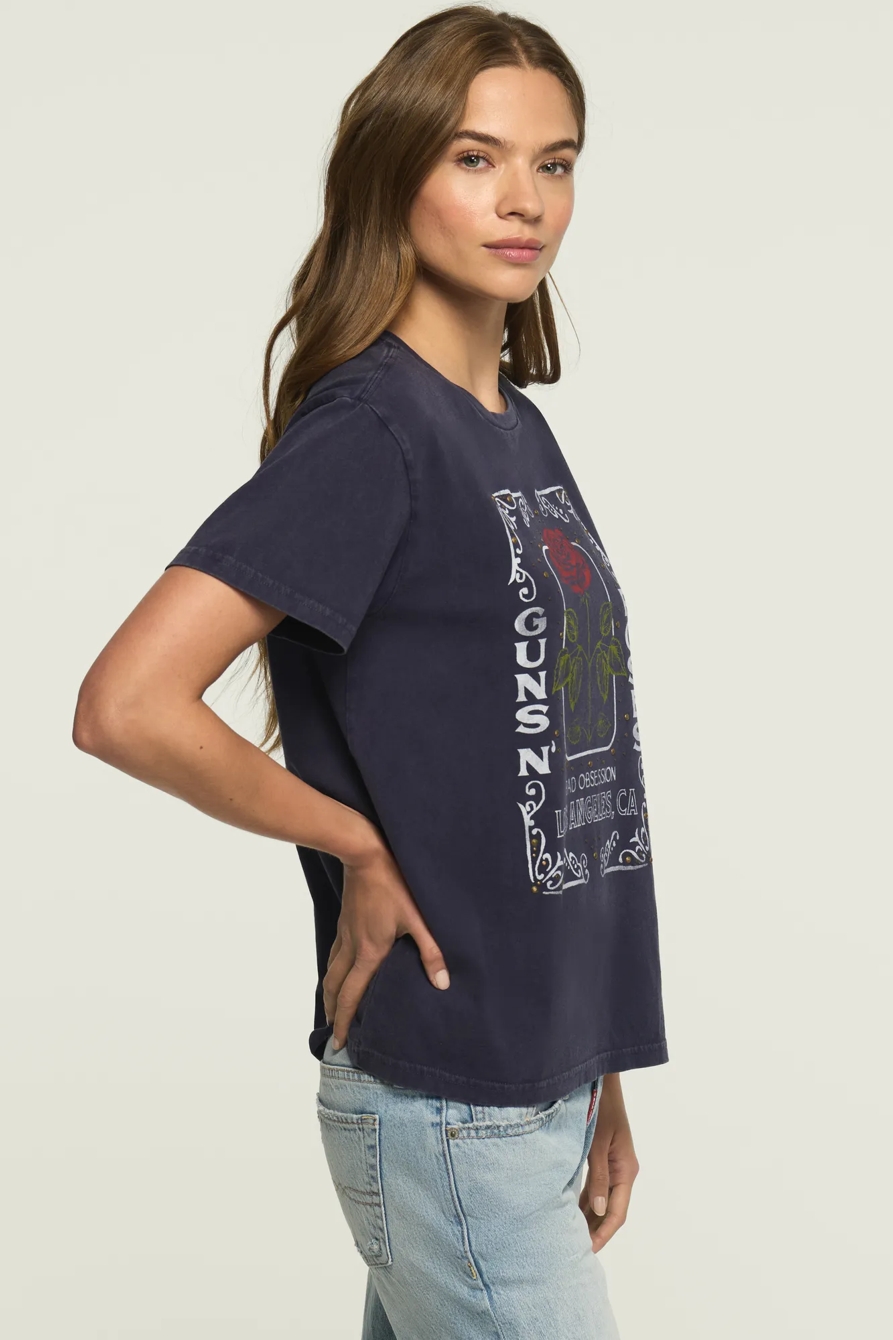 GUNS N ROSES EMBELLISHED BOYFRIEND TEE, image 4