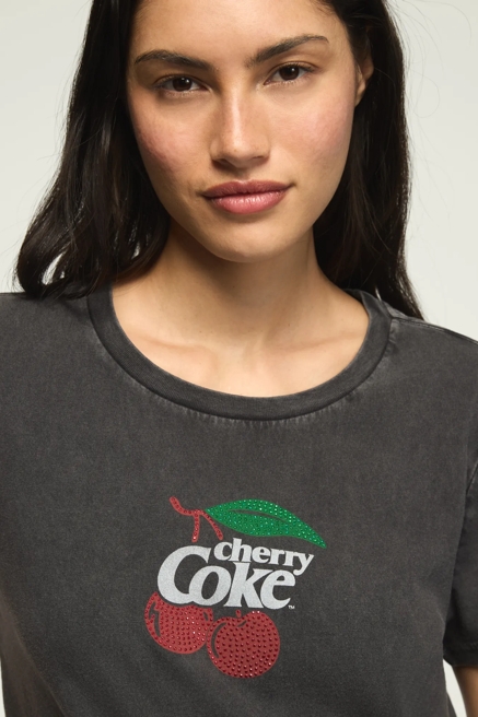 EMBELLISHED CHERRY COKE CLASSIC CREW, image 1