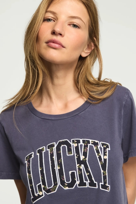 FLORAL APPLIQUE LUCKY CLASSIC CREW, image 2