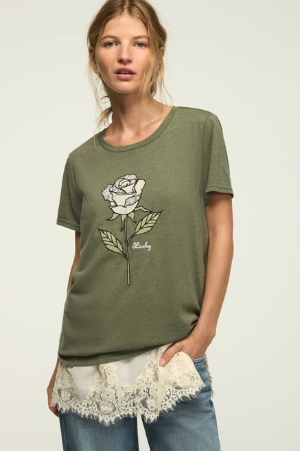 LACE ROSE CLASSIC CREW, image 1
