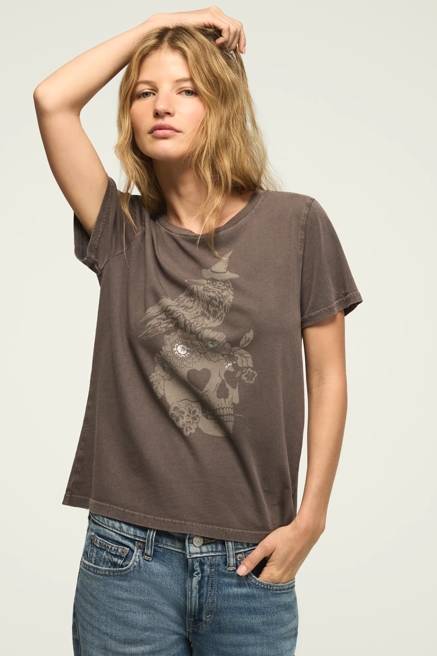 CROW SKULL CLASSIC CREW, image 1
