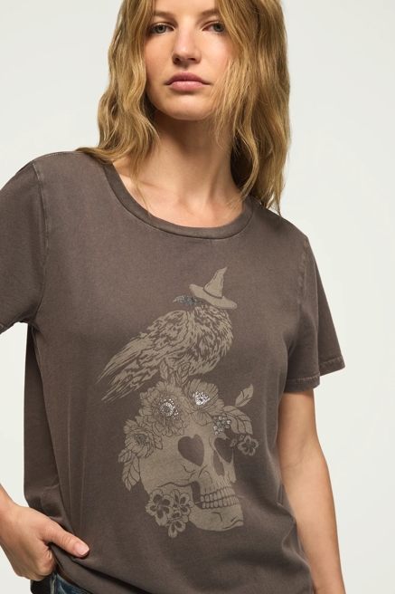 CROW SKULL CLASSIC CREW, image 2
