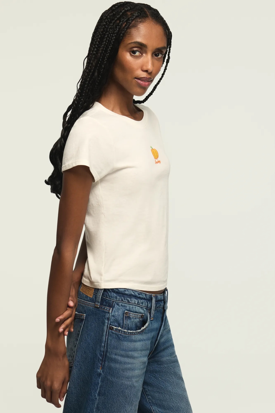 EMBROIDERED PUMPKIN BABY TEE, image 4