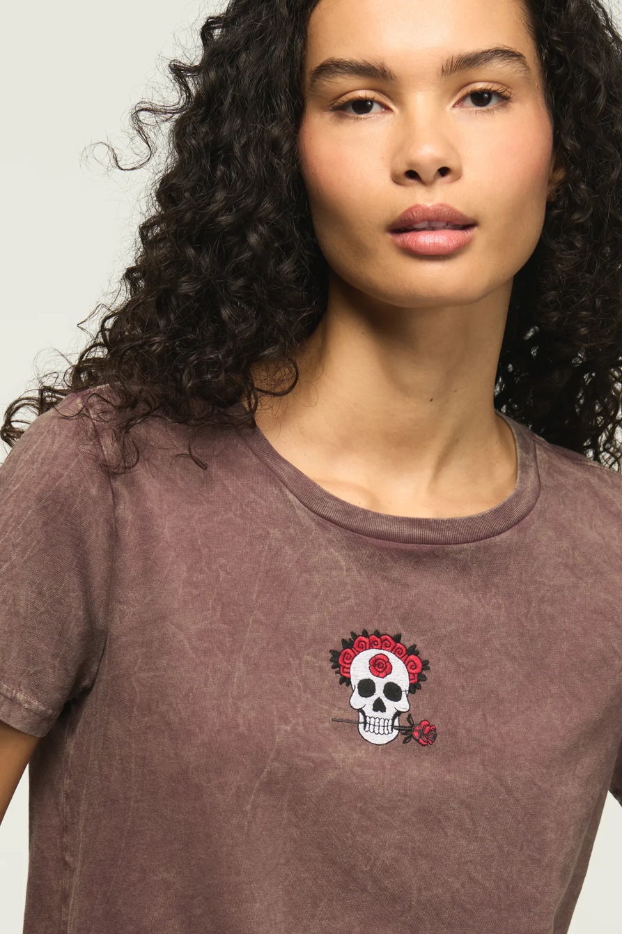 FLORAL SKULL ICON CLASSIC CREW, image 2