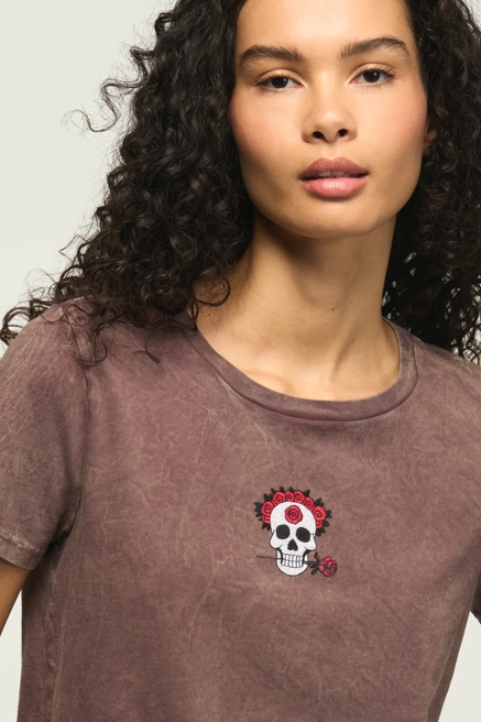 FLORAL SKULL ICON CLASSIC CREW, image 2
