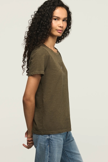 EMBELLISHED SOCIAL BUTTERFLY CLASSIC CREW, image 4