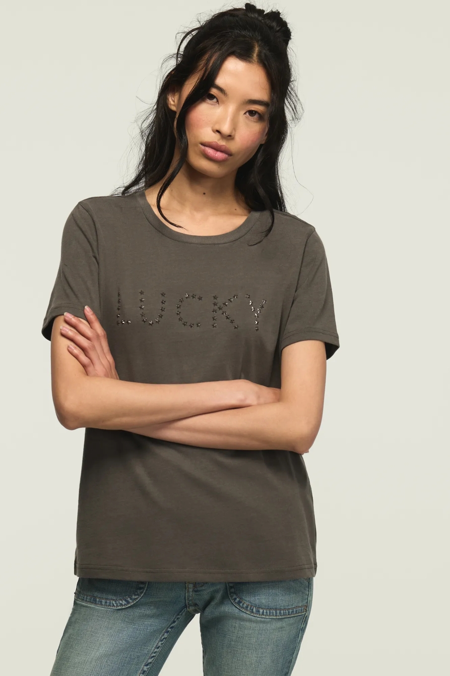 EMBELLISHED LUCKY STAR CLASSIC CREW, image 2