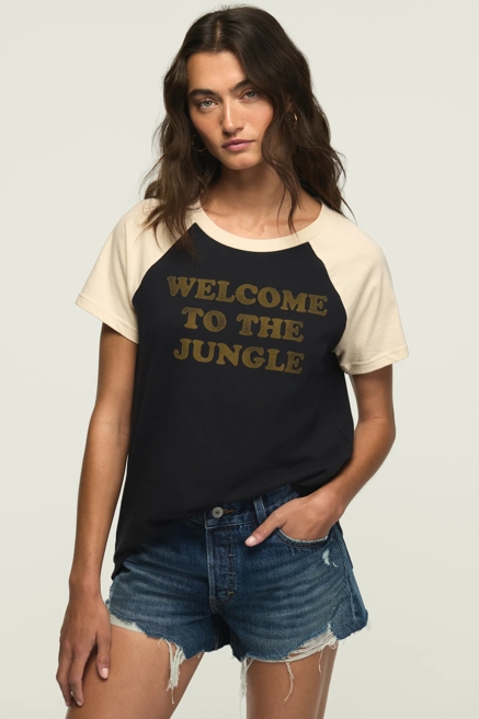 WELCOME TO THE JUNGLE RAGLAN TEE, image 1