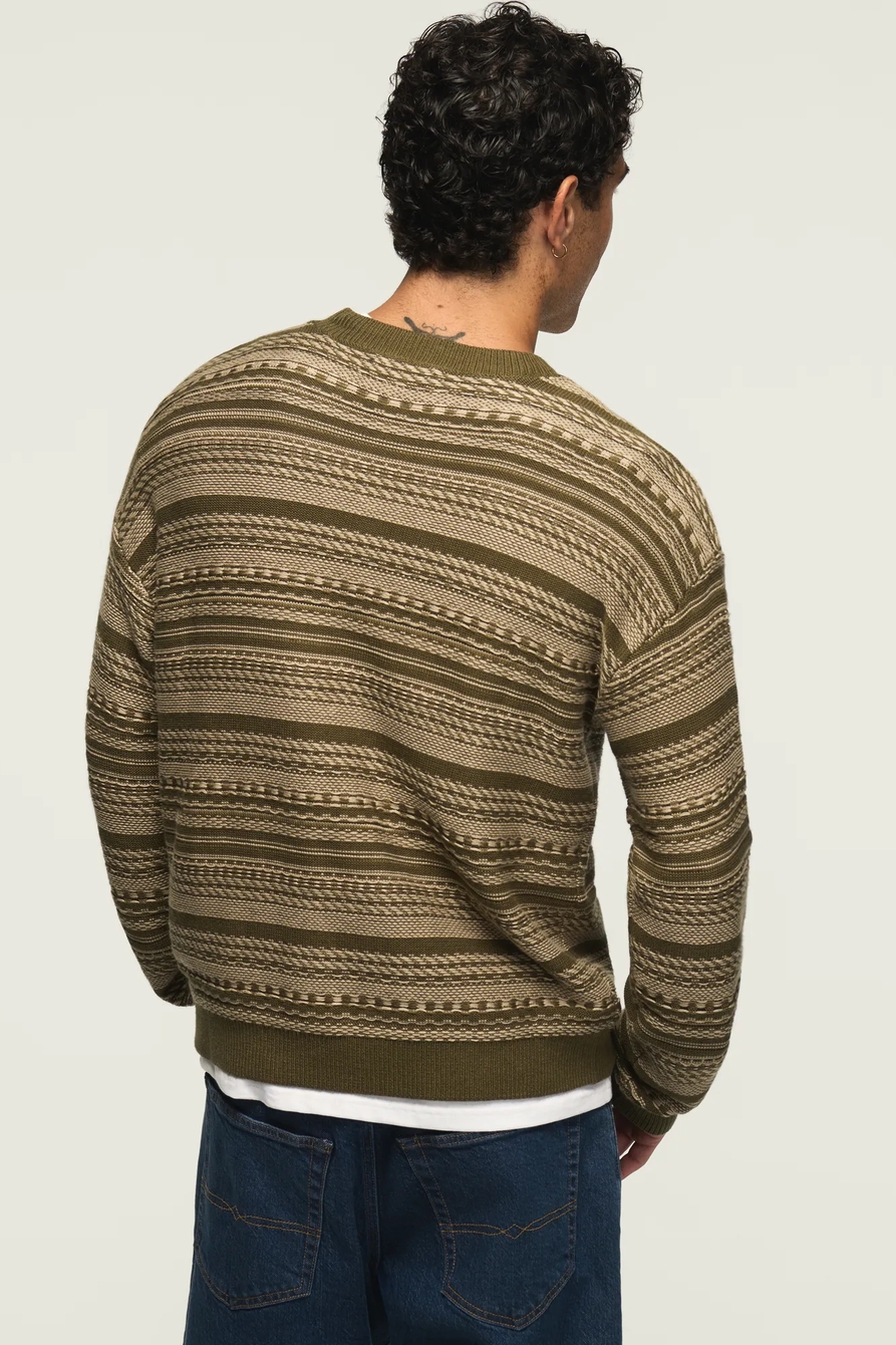 BLANKET STRIPE CREW NECK SWEATER, image 3