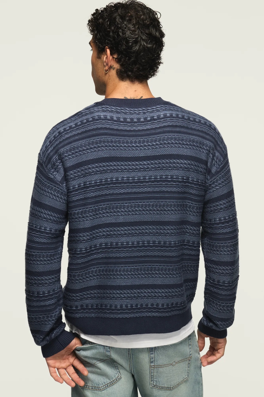 BLANKET STRIPE CREW NECK SWEATER, image 3