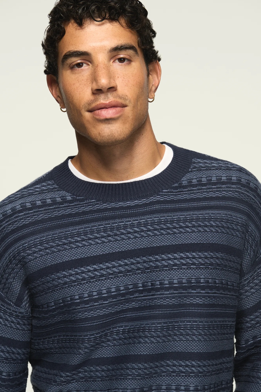 BLANKET STRIPE CREW NECK SWEATER, image 5
