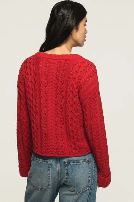 CABLE HENLEY SWEATER, image 4