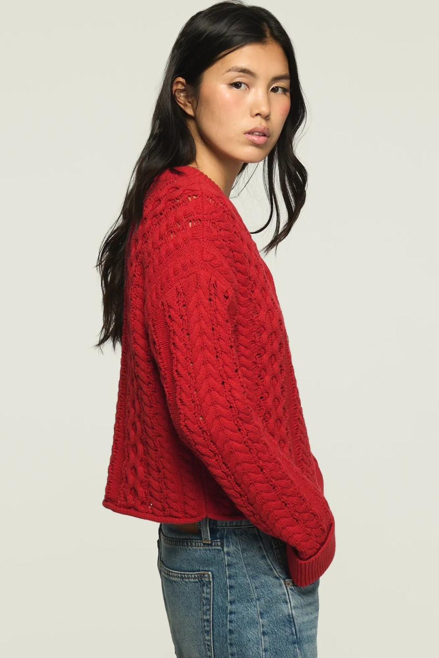 CABLE HENLEY SWEATER, image 5