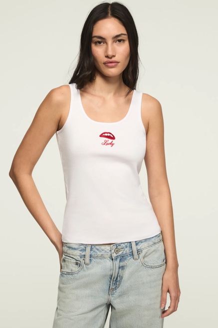 LUCKY LIPS TANK, image 1