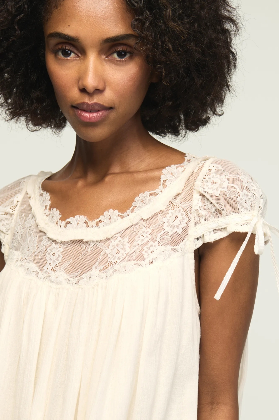 LACE BABYDOLL MINI DRESS, image 2