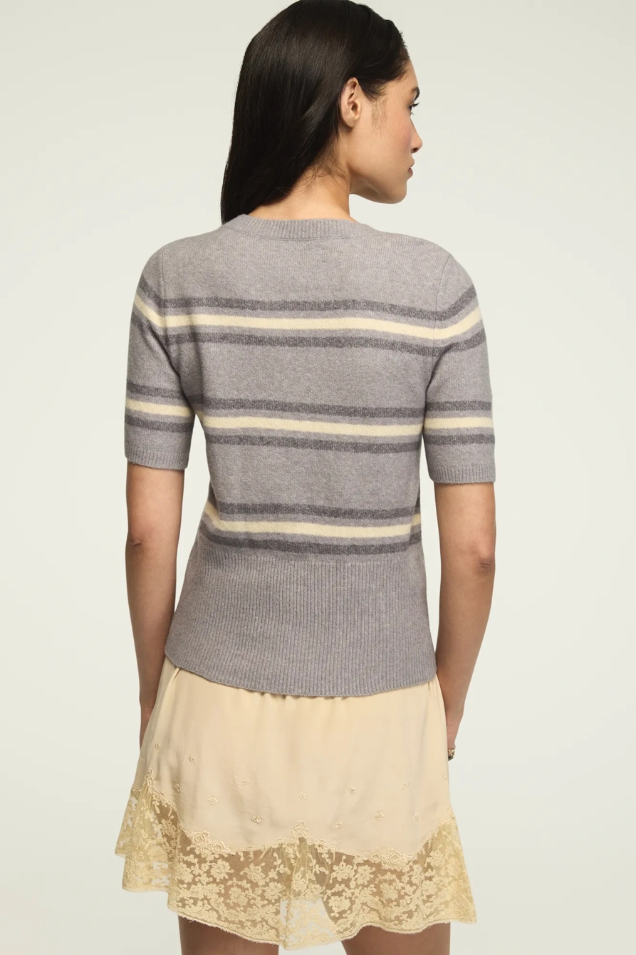 STRIPED SWEATER TEE, image 3
