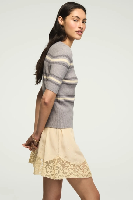 STRIPED SWEATER TEE, image 4