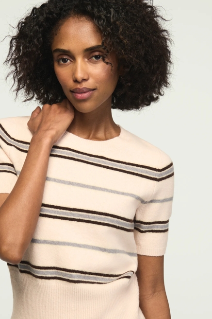 STRIPED SWEATER TEE, image 1