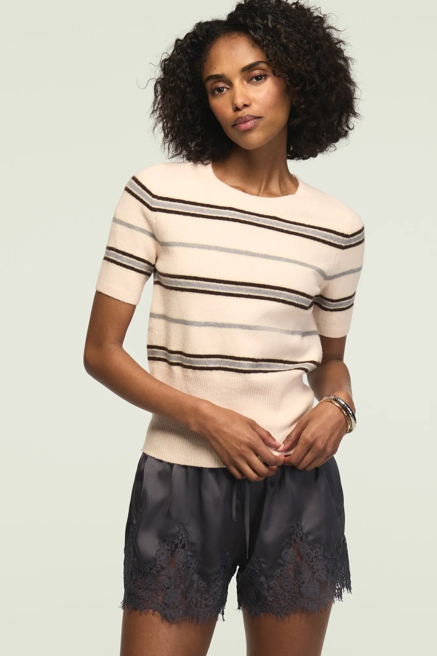 STRIPED SWEATER TEE, image 2