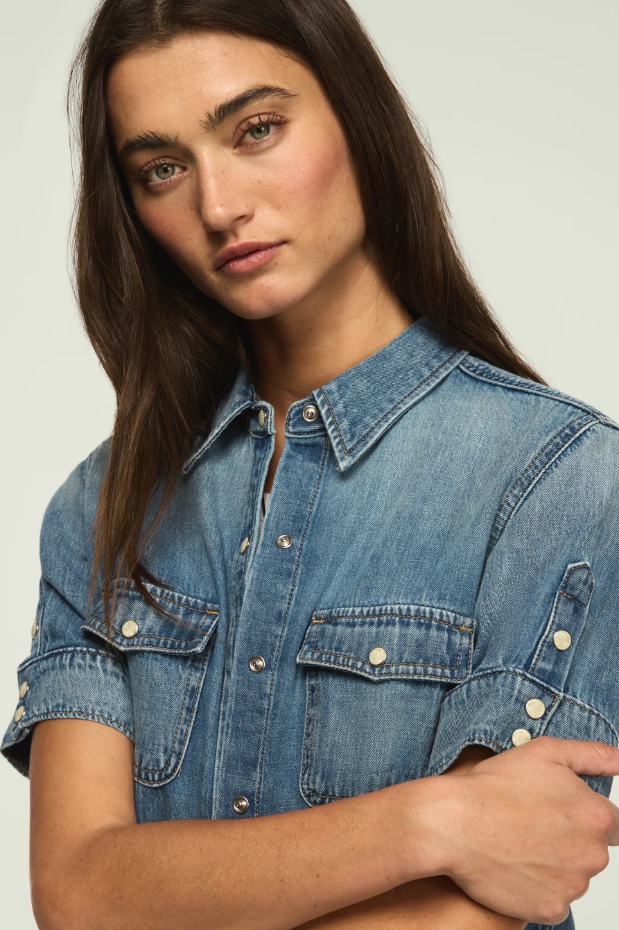 SHORT SLEEVE WESTERN SHIRT, image 2