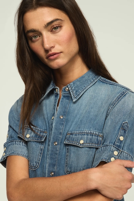 SHORT SLEEVE WESTERN SHIRT, image 2