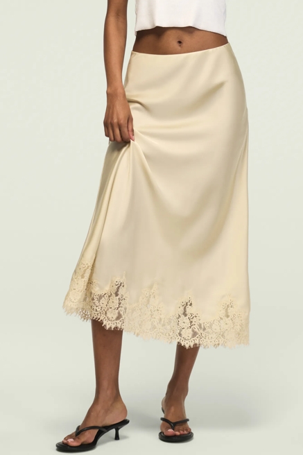 LACE SLIP SKIRT, image 2