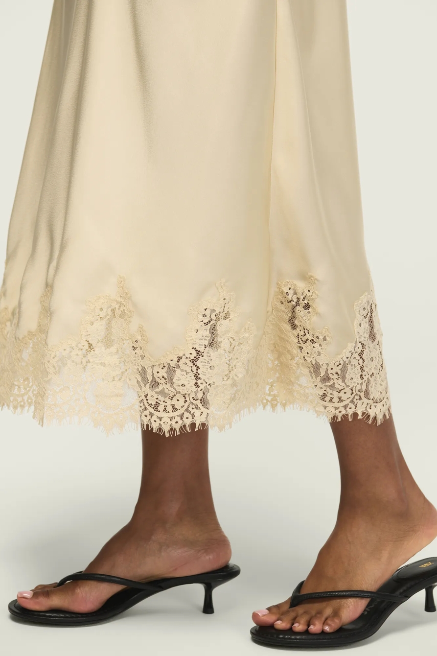 LACE SLIP SKIRT, image 5