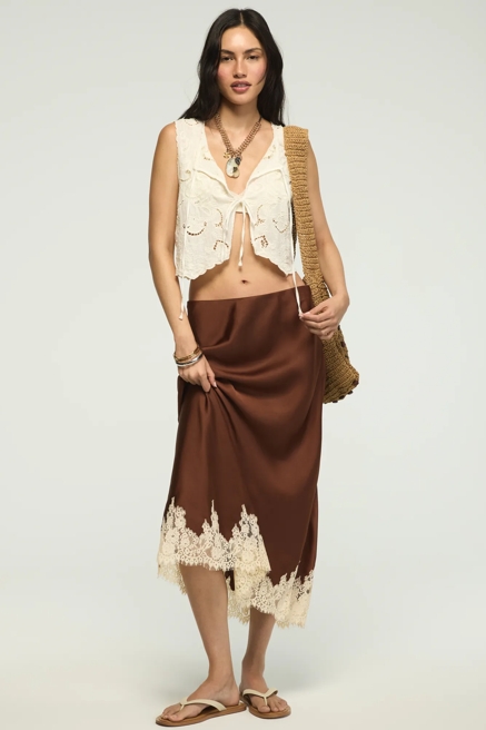 LACE SLIP SKIRT, image 1