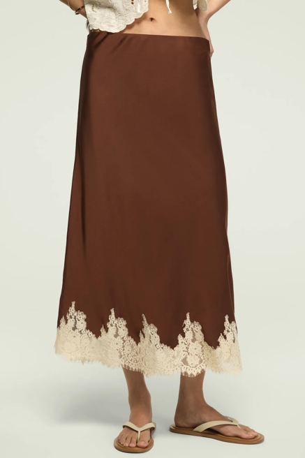 LACE SLIP SKIRT, image 2