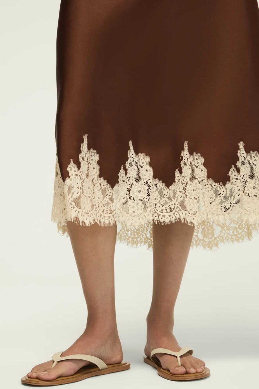 LACE SLIP SKIRT, image 5