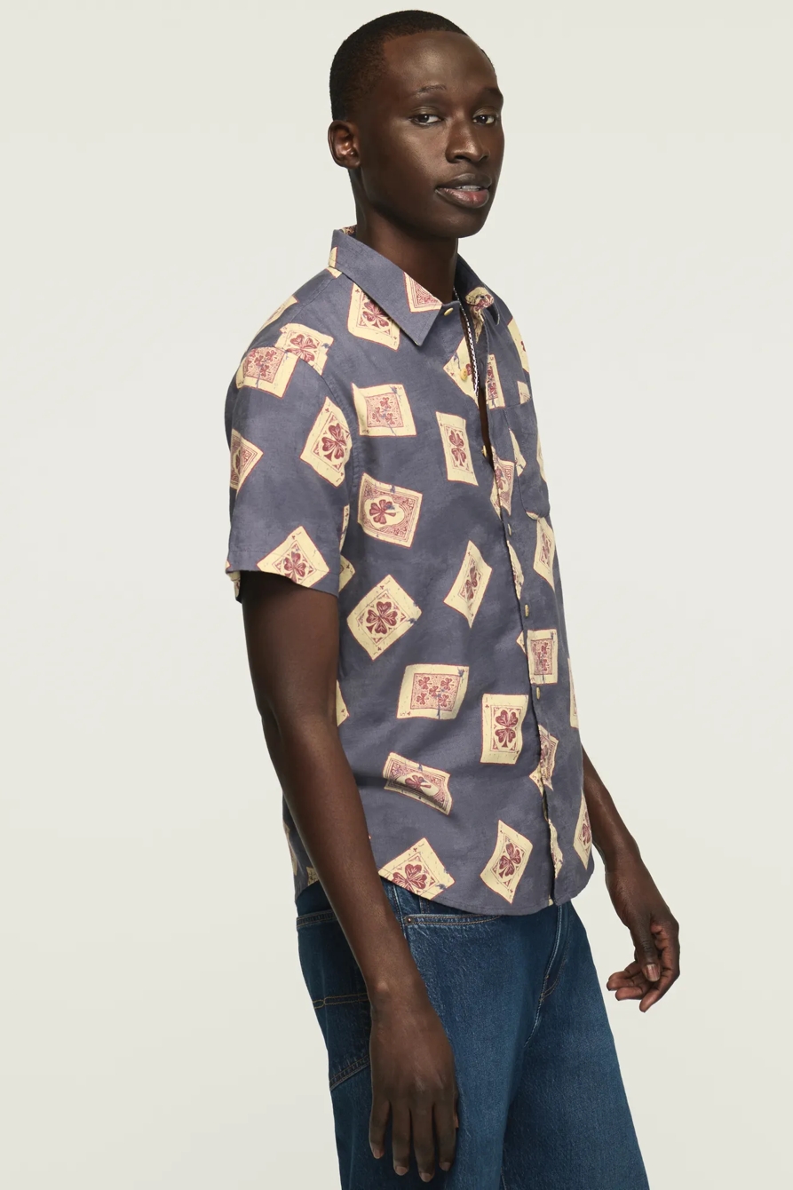 SHORT SLEEVE PRINTED CAMP COLLAR SHIRT, image 4