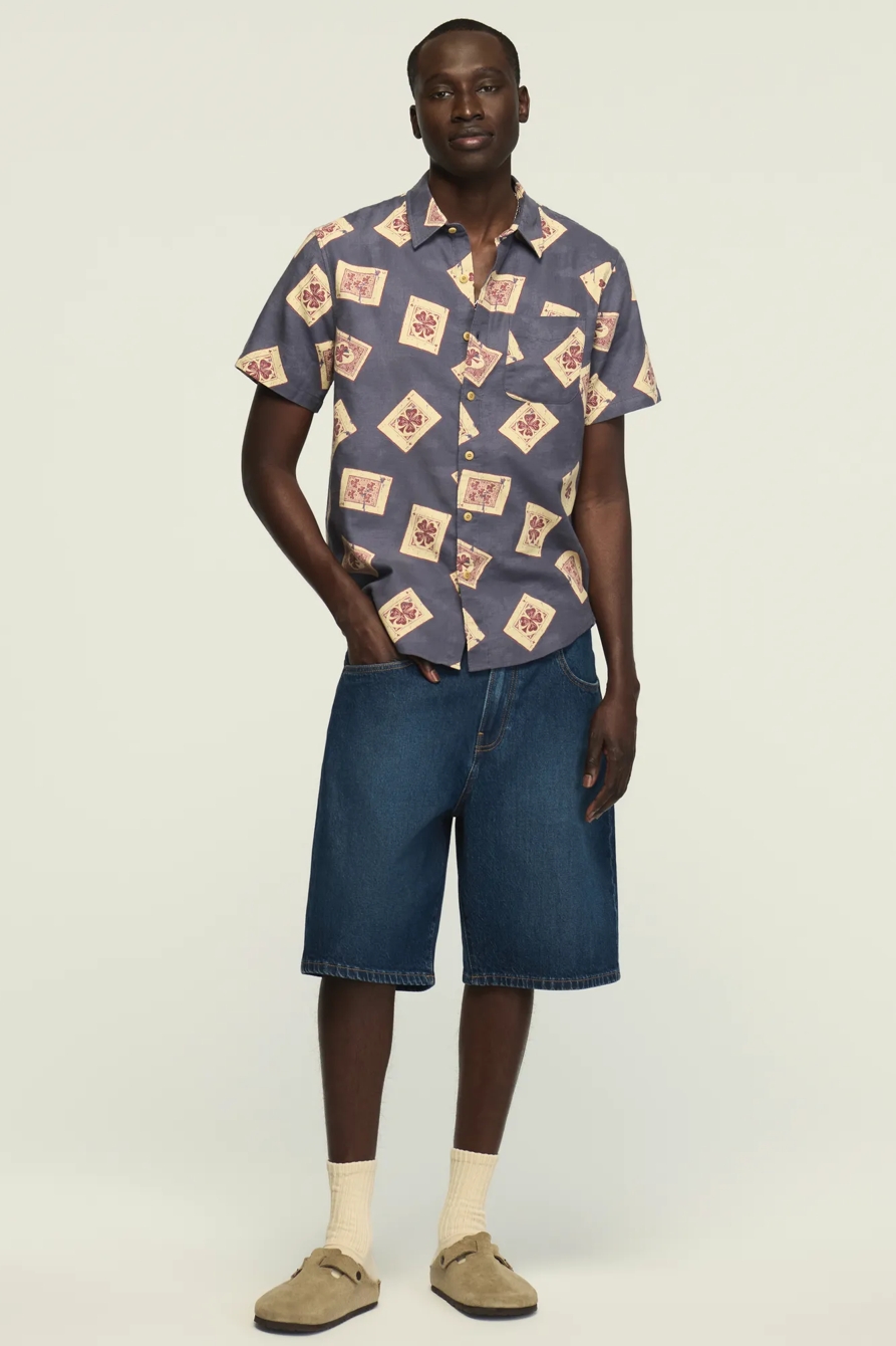 SHORT SLEEVE PRINTED CAMP COLLAR SHIRT, image 5