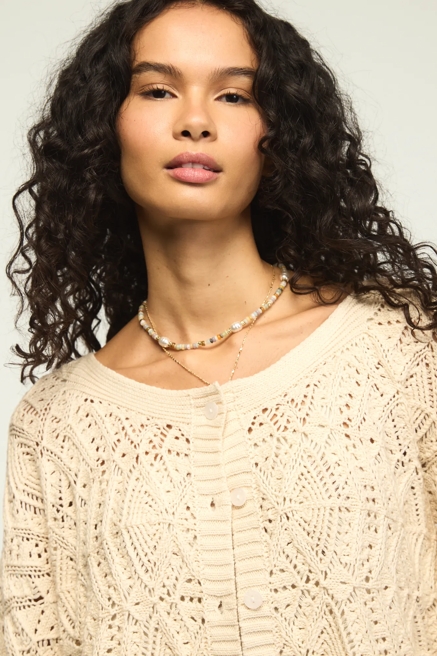 OPEN STITCH CARDIGAN SWEATER, image 2