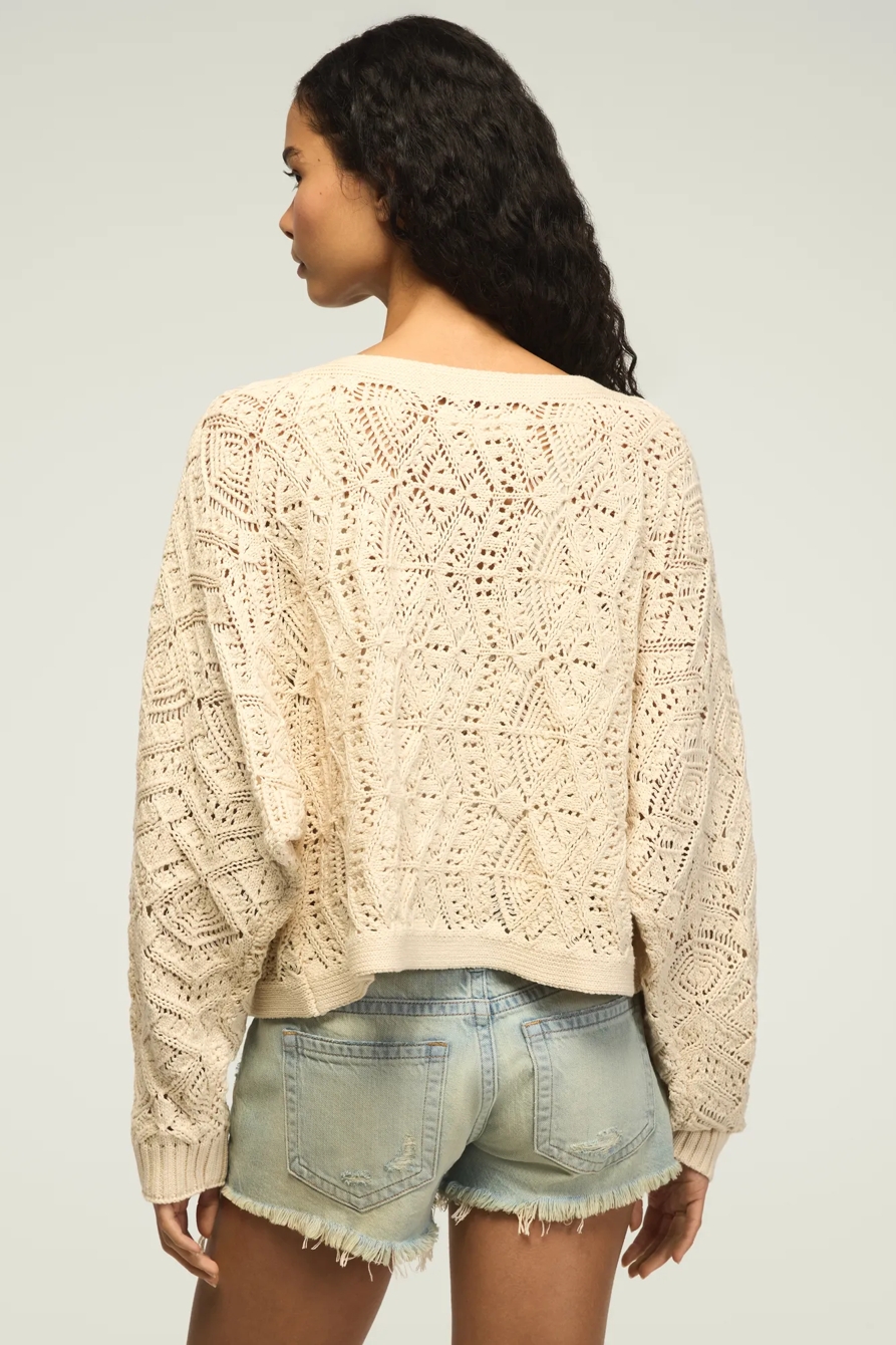 OPEN STITCH CARDIGAN SWEATER, image 4