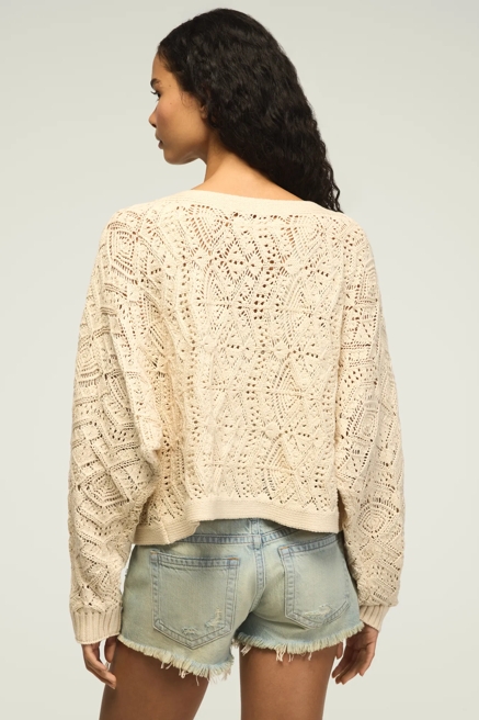 OPEN STITCH CARDIGAN SWEATER, image 4
