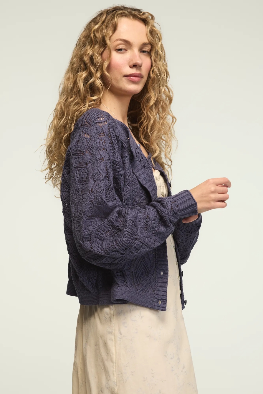 OPEN STITCH CARDIGAN SWEATER, image 4