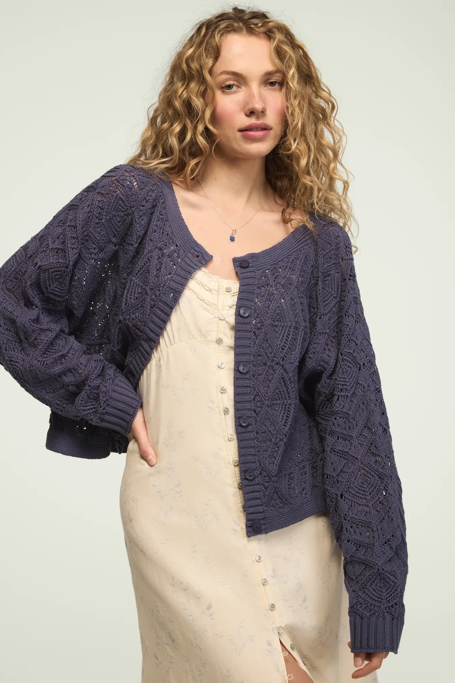 OPEN STITCH CARDIGAN SWEATER, image 5