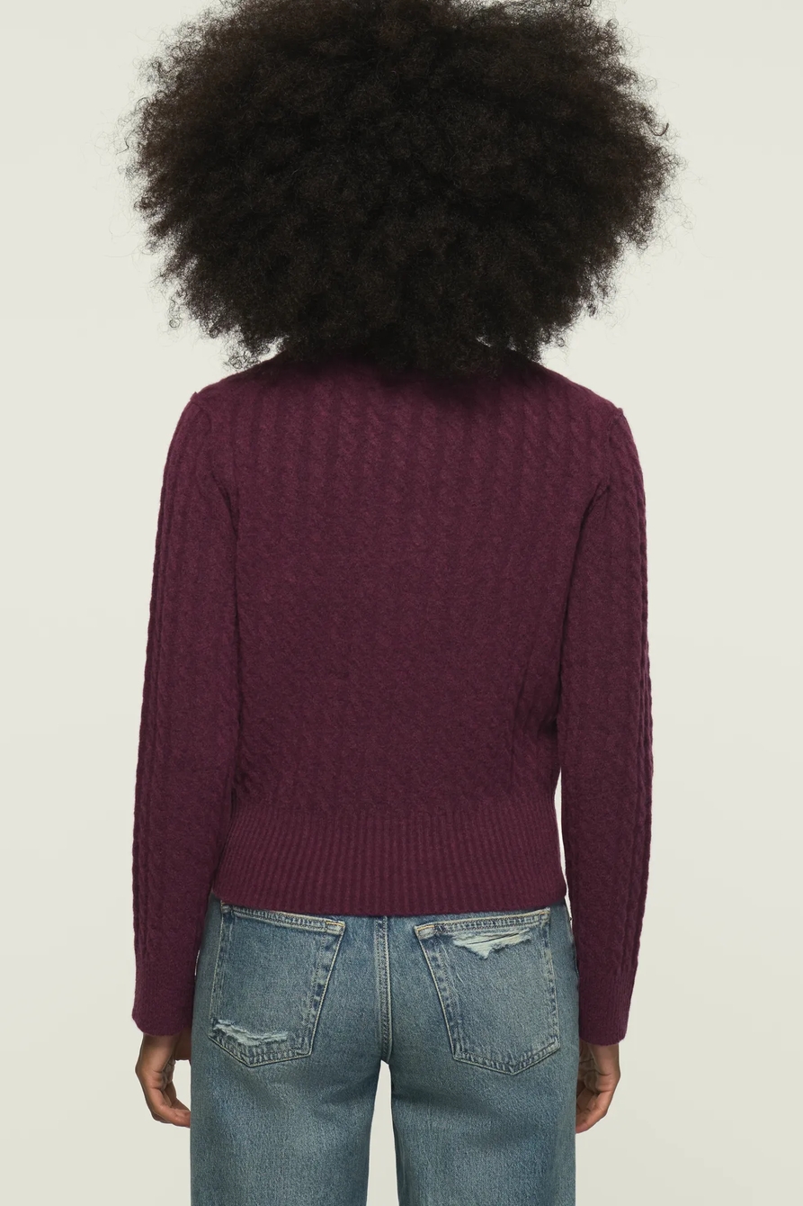 CABLE KNIT CREW SWEATER, image 3
