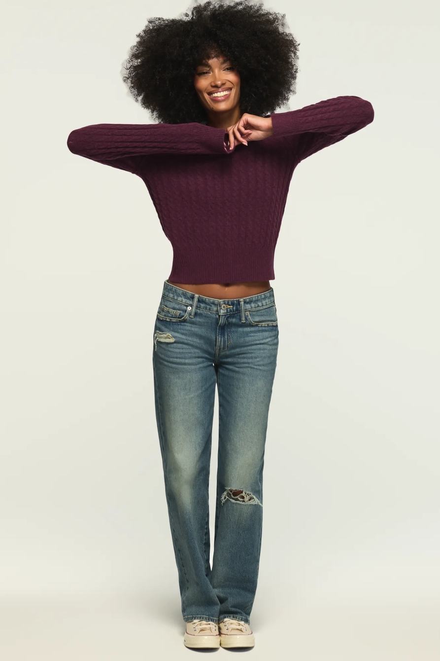CABLE KNIT CREW SWEATER, image 5