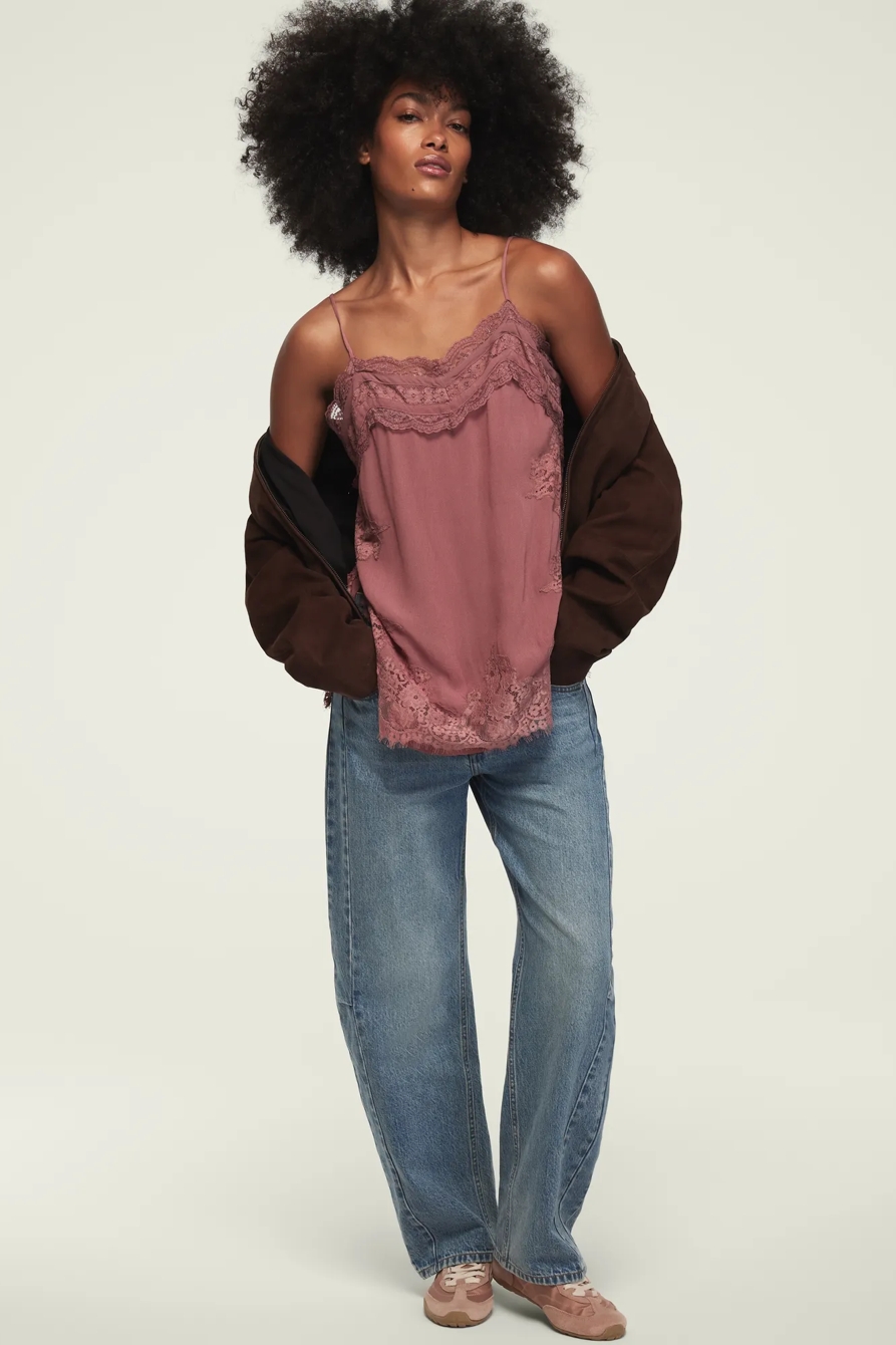 LACE TRIM TUNIC TANK, image 2