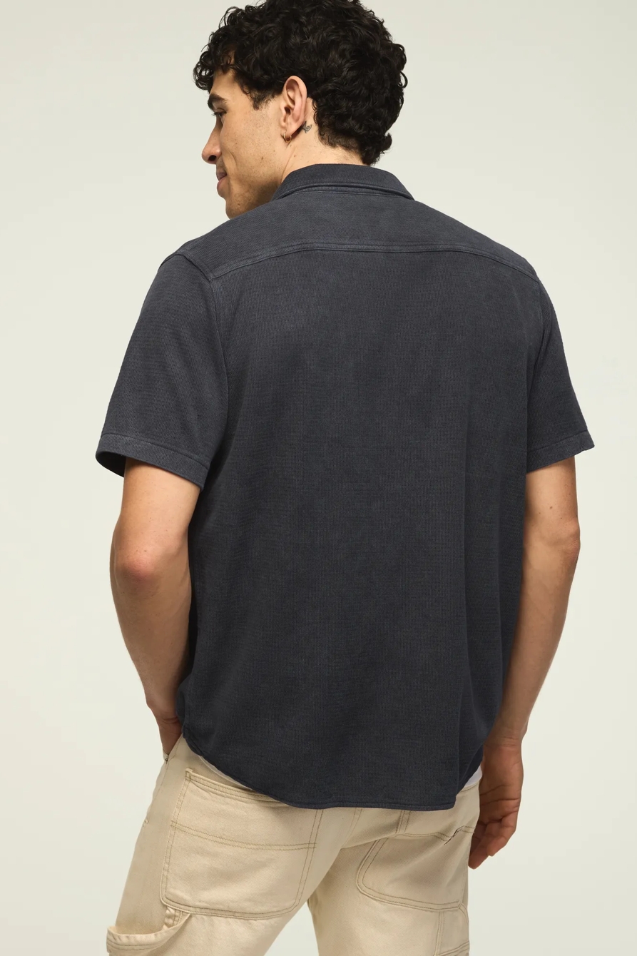 TEXTURED BUTTON THRU KNIT SHIRT, image 3