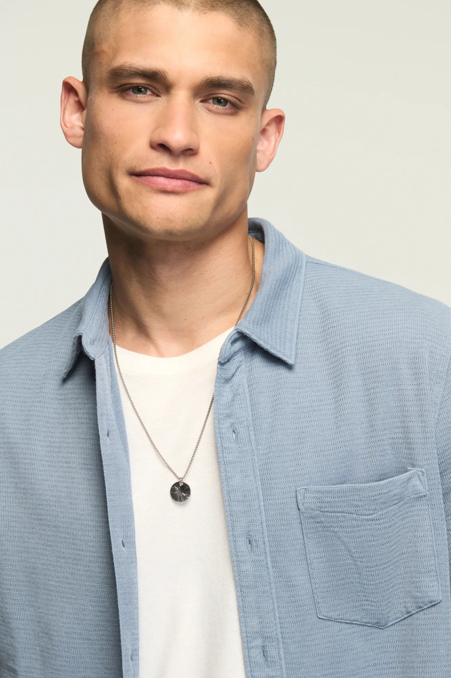 TEXTURED BUTTON THRU KNIT SHIRT, image 4