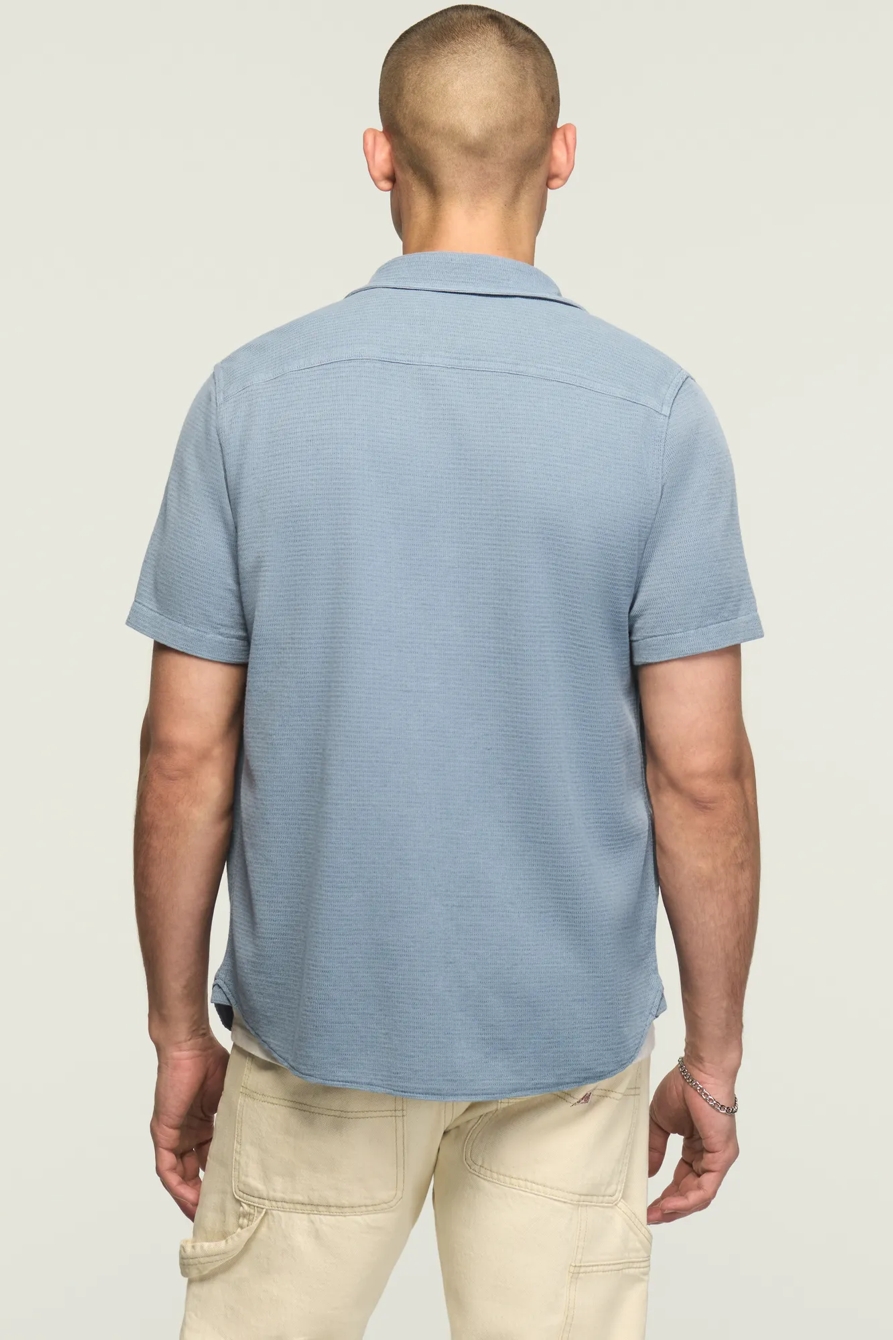 TEXTURED BUTTON THRU KNIT SHIRT, image 5
