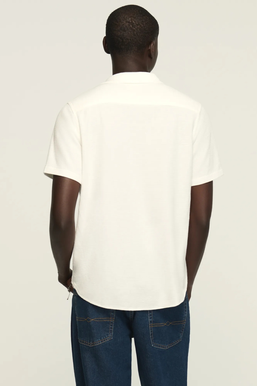 TEXTURED BUTTON THRU KNIT SHIRT, image 3