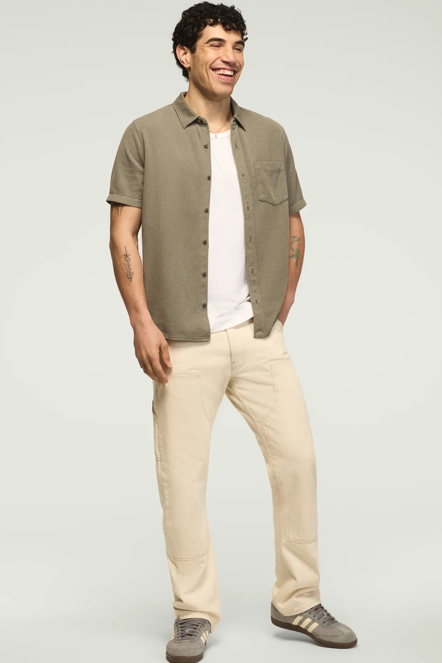 TEXTURED BUTTON THRU KNIT SHIRT, image 3