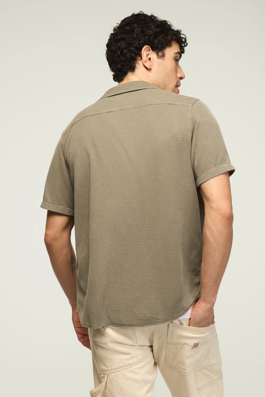 TEXTURED BUTTON THRU KNIT SHIRT, image 6