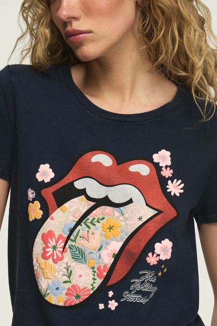 ROLLING STONES FLORAL TONGUE CLASSIC CREW, image 2