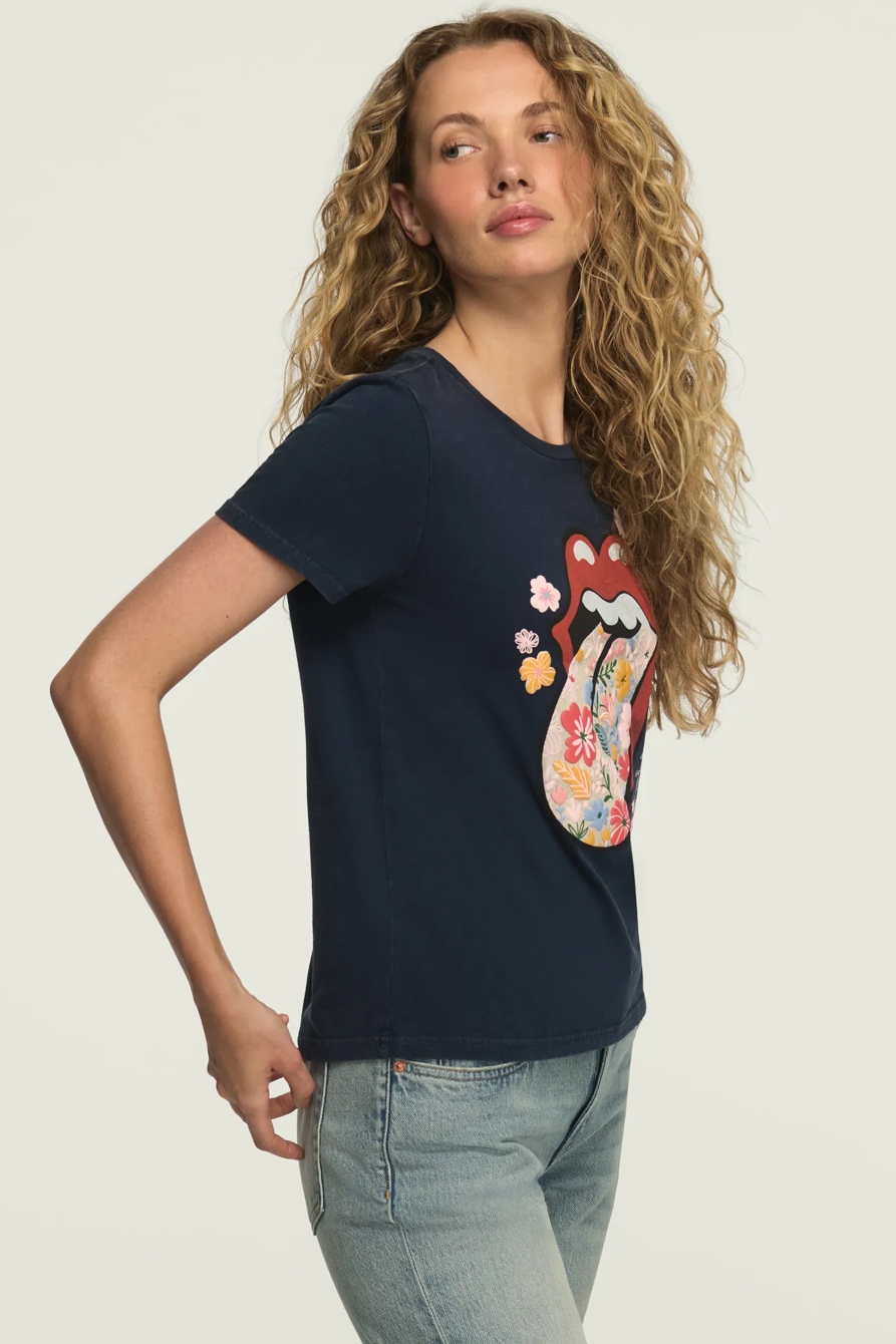 ROLLING STONES FLORAL TONGUE CLASSIC CREW, image 4