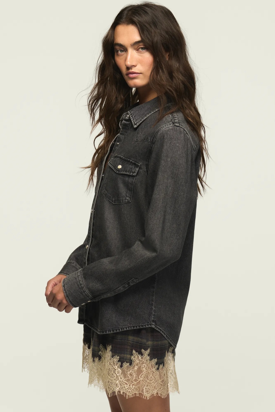 DENIM WESTERN SHIRT, image 4